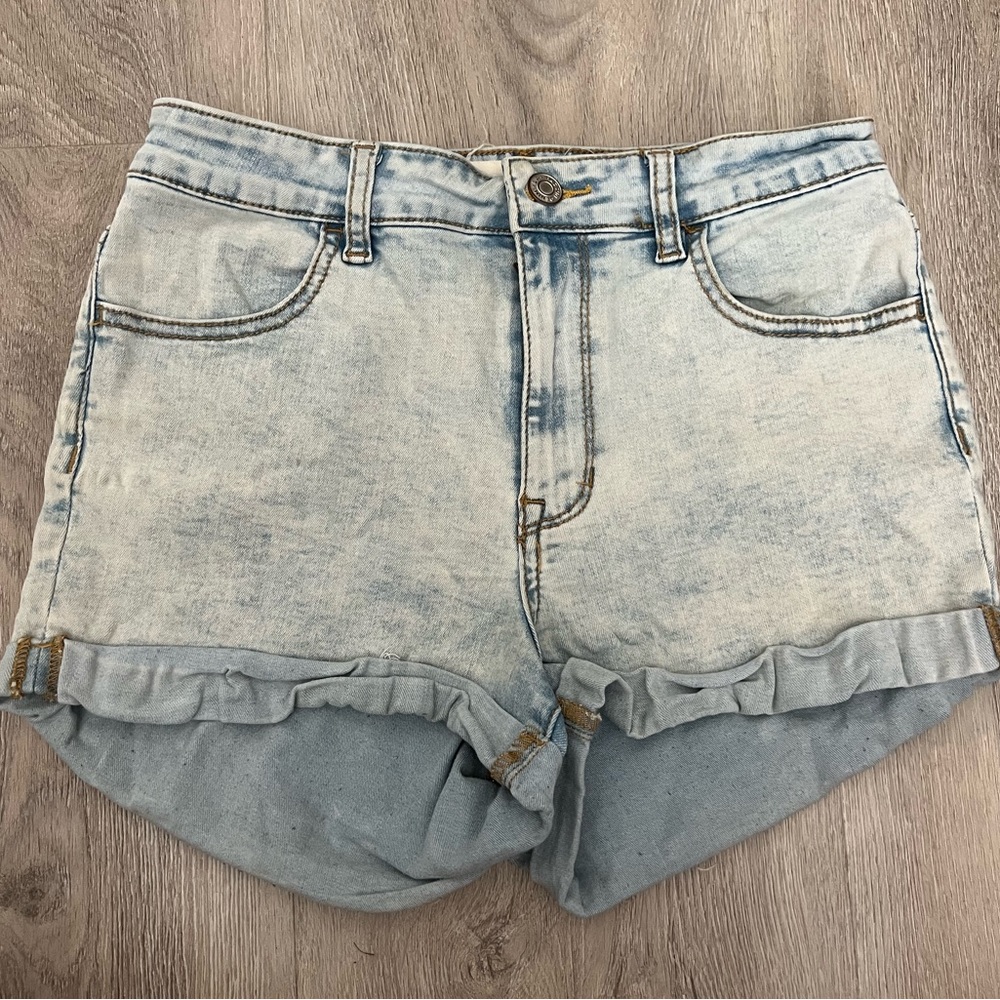 Pacsun | Woman’s High Rise Super Stretch Shortie |Shorts | Denim Blue | Sz: 26
